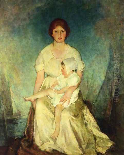 Motherhood Triumphant Oil Painting by Charles Hawthorne