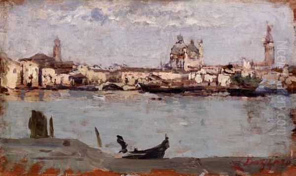 Il Canale Della Giudecca Oil Painting by Leonardo Bazzaro