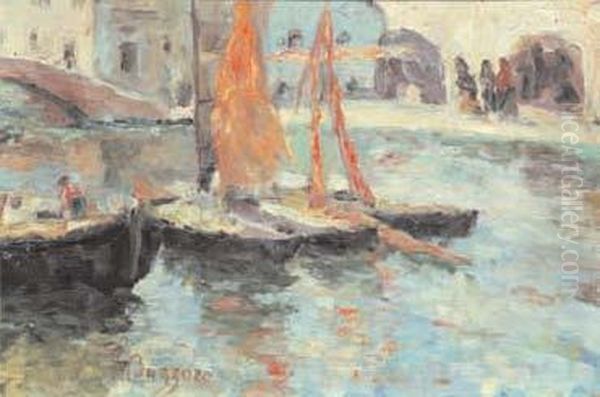 Chioggia Oil Painting by Leonardo Bazzaro