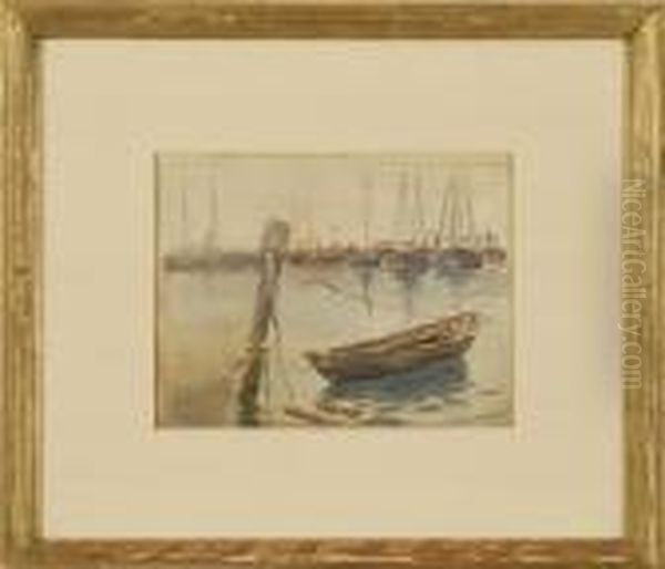 East Harbor, Block Island Oil Painting by Reynolds Beal