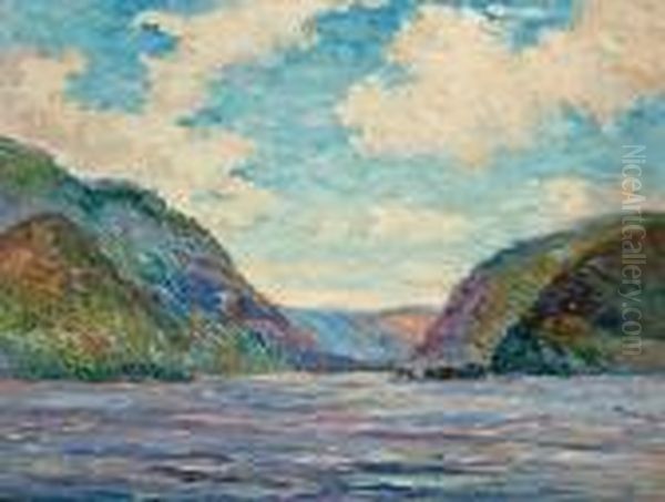 Hudson River Highlands Oil Painting by Reynolds Beal