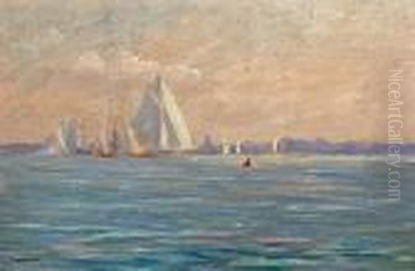 Off New Rochelle Oil Painting by Reynolds Beal