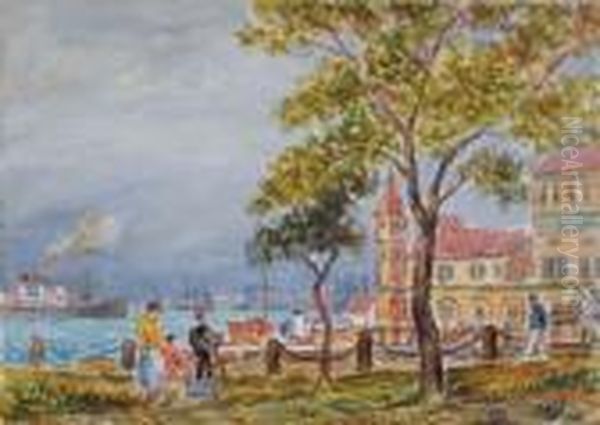 Bayi Park Oil Painting by Reynolds Beal