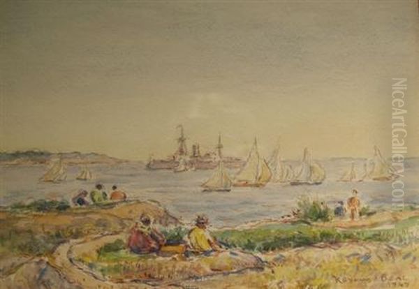 Sandy Bay Oil Painting by Reynolds Beal