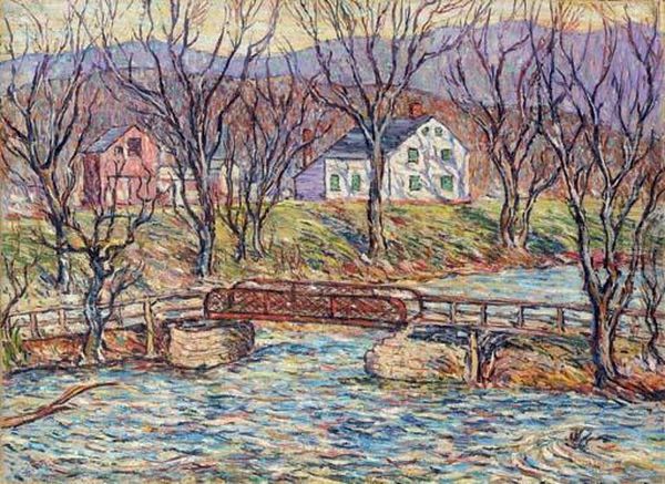 Moodna Creek, New York Oil Painting by Reynolds Beal