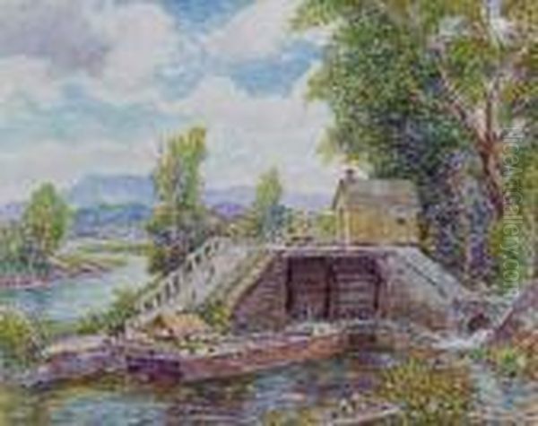 Lefever Lock Oil Painting by Reynolds Beal