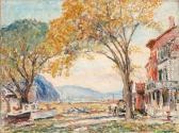 Cold Spring On Hudson, N.y. Oil Painting by Reynolds Beal