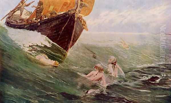 The Mermaid's Rock Oil Painting by Edward Matthew Hale