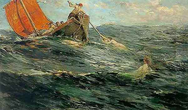 The Sirens Oil Painting by Edward Matthew Hale