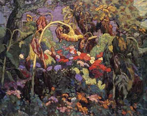 Tangled Garden Oil Painting by James Edward Hervey MacDonald