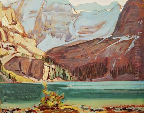 Lake O'Hara Rocky Mountains 1926 Oil Painting by James Edward Hervey MacDonald