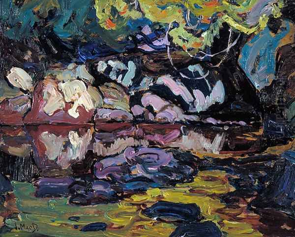 Algoma Stream Oil Painting by James Edward Hervey MacDonald