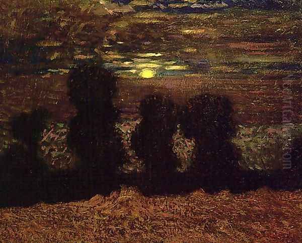 Moonlight Harvest Oil Painting by James Edward Hervey MacDonald