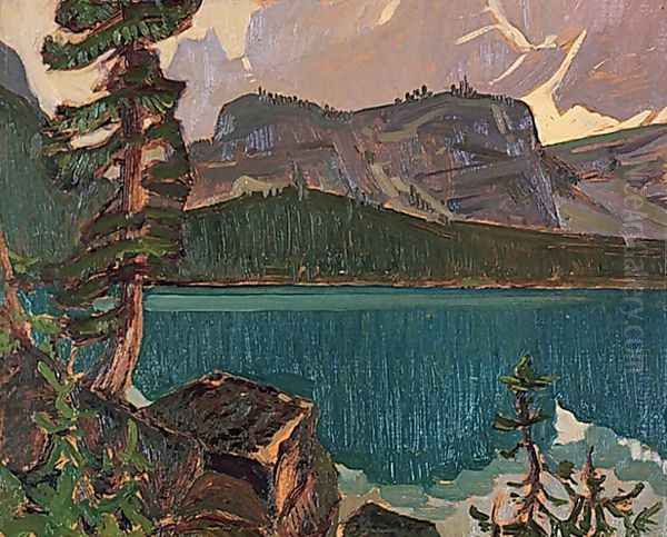 Lake O'Hara Oil Painting by James Edward Hervey MacDonald