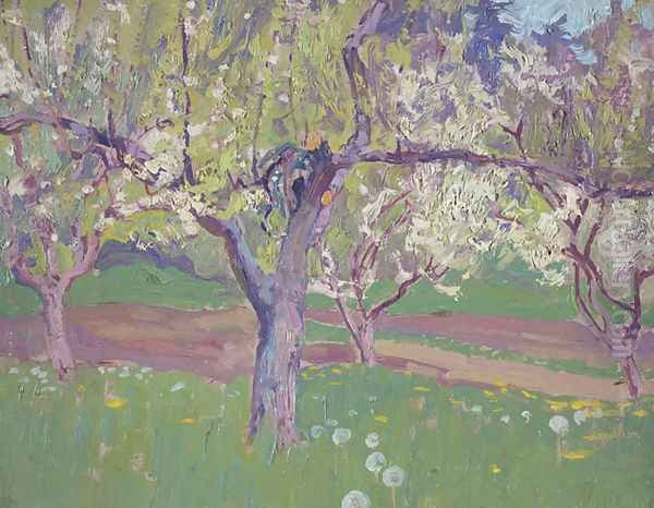 Orchard at York Mills Oil Painting by James Edward Hervey MacDonald