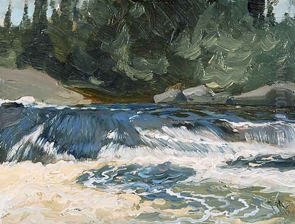 Spring Rapids Oil Painting by James Edward Hervey MacDonald