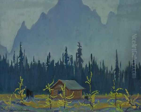 Rain, Wiwaxy Peaks, Lake O'Hara Oil Painting by James Edward Hervey MacDonald