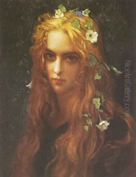 Ophelia Oil Painting by Antoine Auguste Ernest Hebert