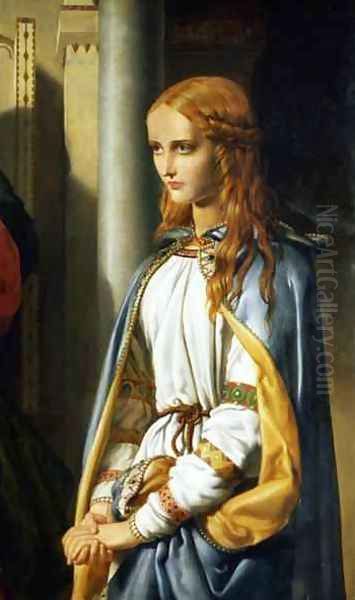 Cordelia Disinherited Oil Painting by John Rogers Herbert