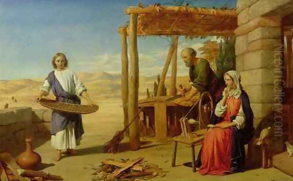 Our Saviour Subject to his Parents at Nazareth Oil Painting by John Rogers Herbert