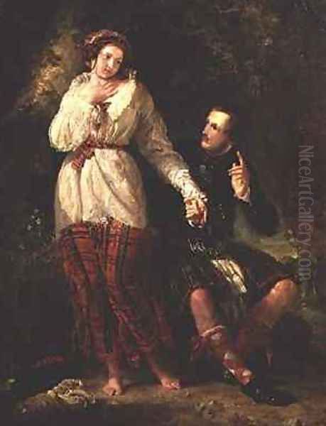 Highland Lovers Oil Painting by Benjamin Robert Haydon