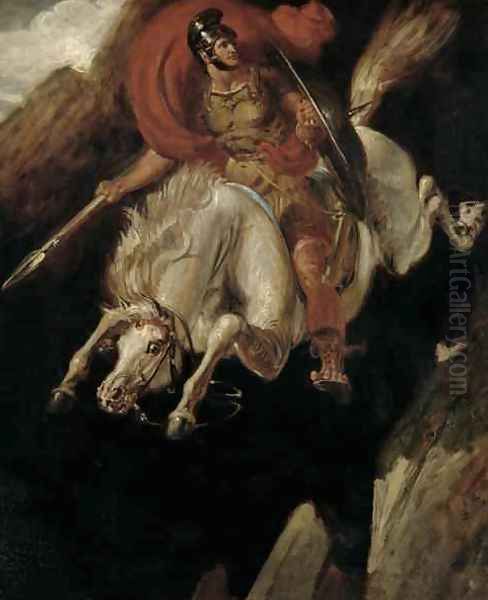 Marcus Curtius Oil Painting by Benjamin Robert Haydon