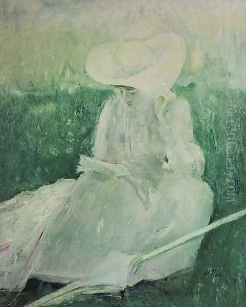 A Summer's Day Oil Painting by Paul Cesar Helleu