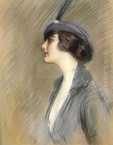 Portrait of Clara Weil Oil Painting by Paul Cesar Helleu