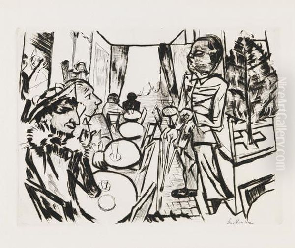 Weihnachten 1919. Oil Painting by Max Beckmann