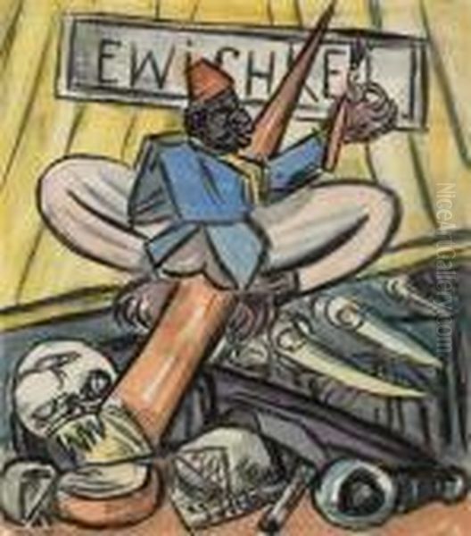 Ewichkei Oil Painting by Max Beckmann