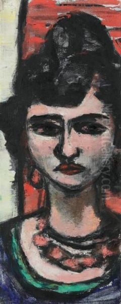 Italienerin Oil Painting by Max Beckmann