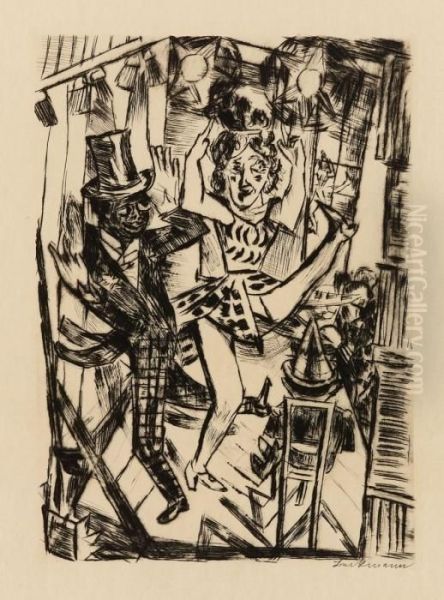 Tauentzienpalast Oil Painting by Max Beckmann