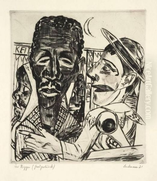 Der Neger Oil Painting by Max Beckmann