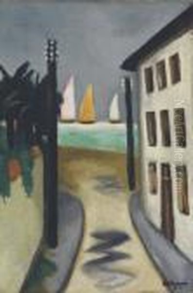 Kleine Landschaft, Viareggio Oil Painting by Max Beckmann