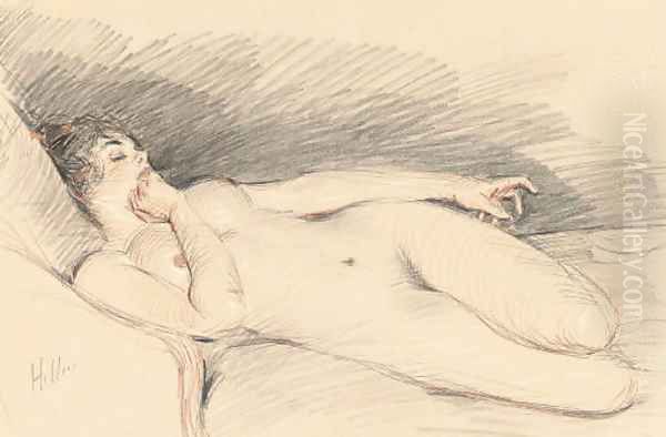 Nue en repos by Paul Cesar Helleu