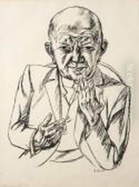 Bildnis Dr. Weidner Oil Painting by Max Beckmann