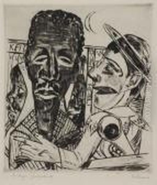 Der Neger Oil Painting by Max Beckmann