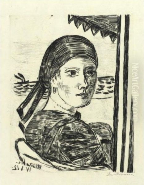 Minette (hofmaier 238) Oil Painting by Max Beckmann