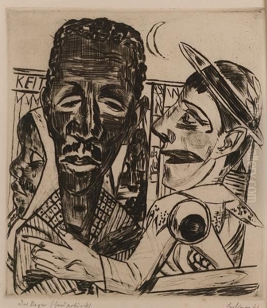 Der Neger (hofmaier 196 Iia) Oil Painting by Max Beckmann