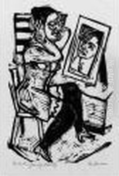 Toilette (h. 258) by Max Beckmann