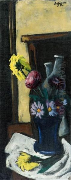 Herbstblumen Oil Painting by Max Beckmann