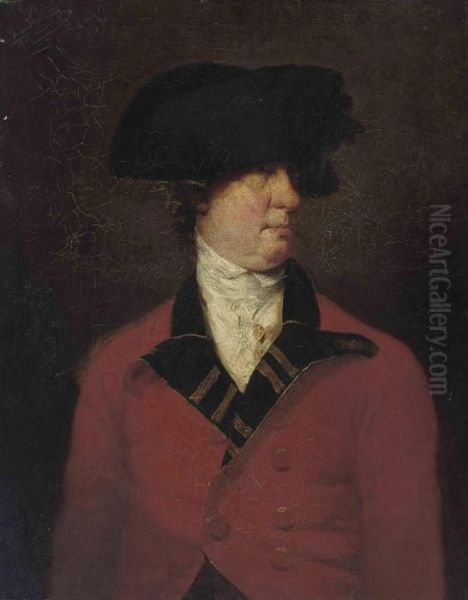 Portrait Of A Gentleman, 
Traditionally Identified As Williamaddington (1728-1811), Half-length, 
In The Uniform Of Thewestminster Volunteers Oil Painting by Sir William Beechey