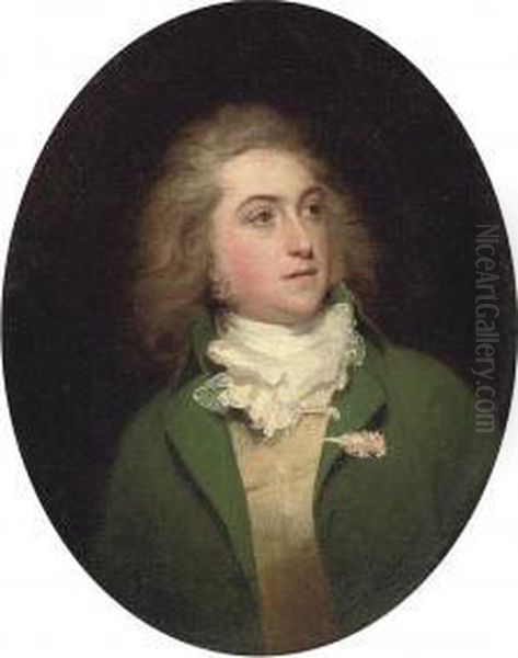 Portrait Of Lieutenant Paul Sandby Oil Painting by Sir William Beechey