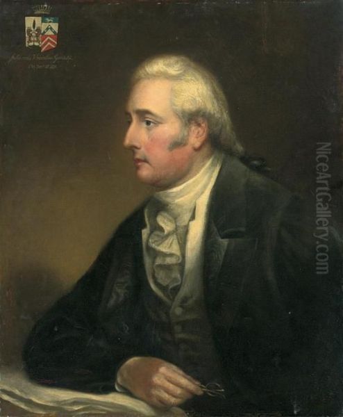 Portrait Of John Vincent Gandolfi Oil Painting by Sir William Beechey