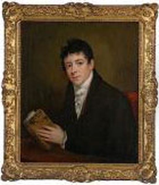 Portrait Of Allan Gurney Oil Painting by Sir William Beechey