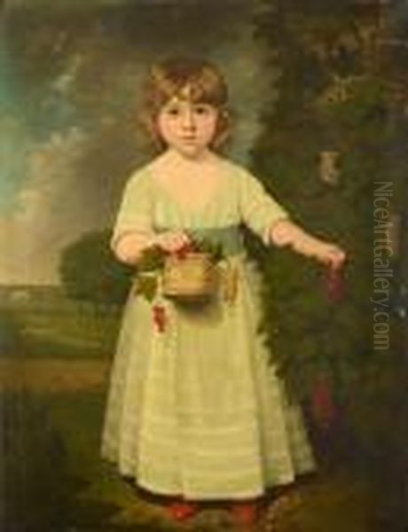 Portrait Of A Young Girl Oil Painting by Sir William Beechey