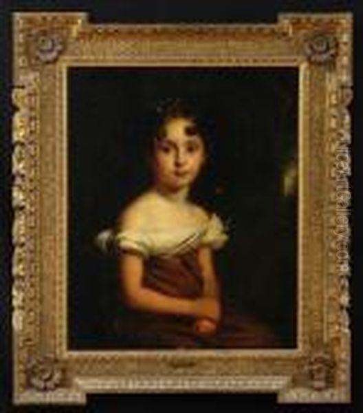 Portrait Of A Young Girl Oil Painting by Sir William Beechey