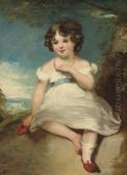 Portrait Of A Young Girl Oil Painting by Sir William Beechey