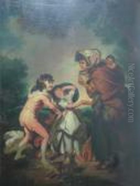 The Gypsy Fortune Teller Oil Painting by Sir William Beechey