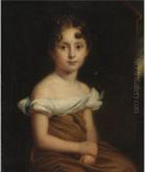 Portrait Of A Young Girl Oil Painting by Sir William Beechey